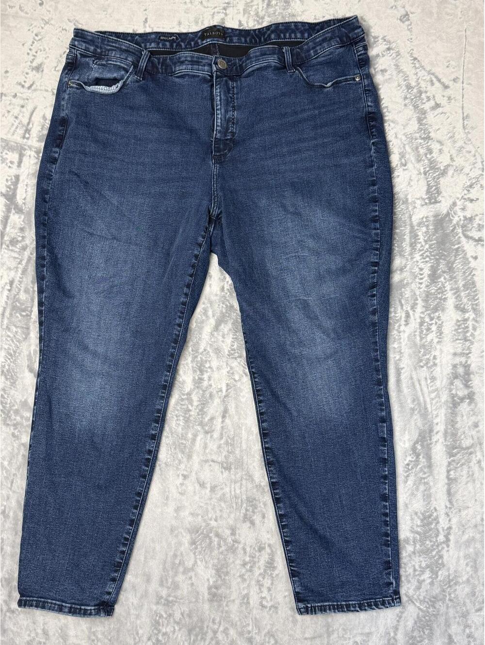Talbots 22WP Legging Jeans Plus Petite Blue Denim Flat Measurements 20x26